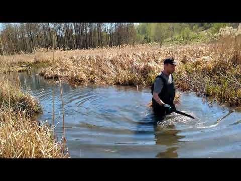 Видео: Укрепление дамбы на самодельном пруду. Подготовка к нересту карася