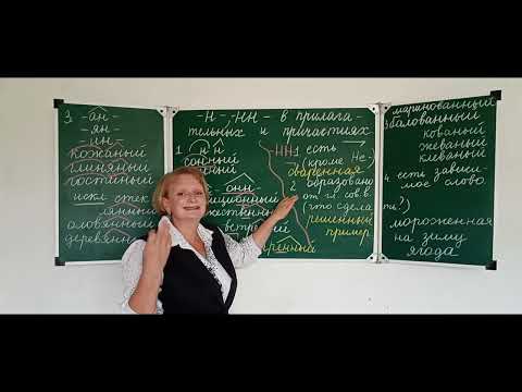 Видео: Н, -НН- в прилагательных и причастиях.