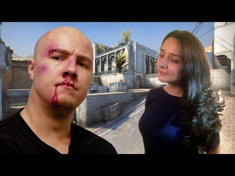 Видео: Девушка бросила вызов Мяснику ! cs:go