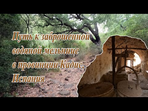 Видео: Путь к заброшенной водяной мельнице в провинции Кадис, Испания