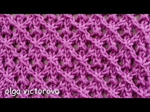 Видео: АЖУРНЫЙ УЗОР 805 Узоры спицами