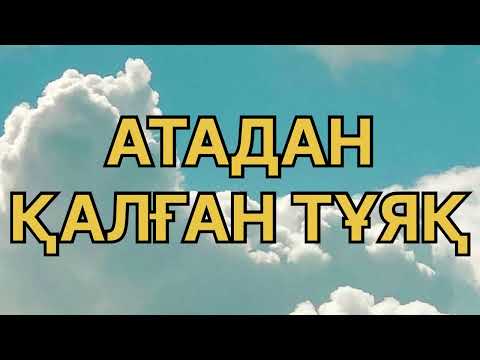 Видео: АТАДАН ҚАЛҒАН ТҰЯҚ! Ой салар оқиға