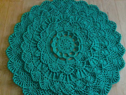 Видео: Часть 6 ВЯЗАНЫЙ КОВЕР 17,18,19,20 ряд МК мастер класс CROCHET RUG DIY from rope