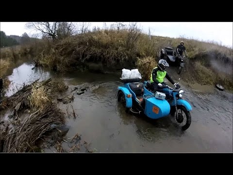 Видео: Мотосоревнования Лев Николаевич 2015. Мотоцикл Урал с коляской.