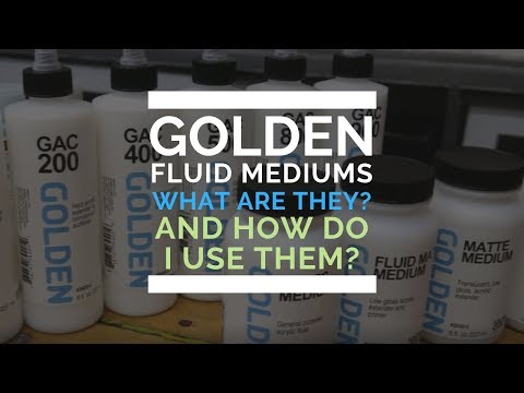 Видео: Жидкие акриловые медиумы GOLDEN — что это такое и как их использовать?