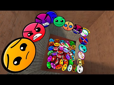 Видео: Geometry Dash и Lobotomy Dash Nextbots: преследуйте меня в лабиринте Gmod