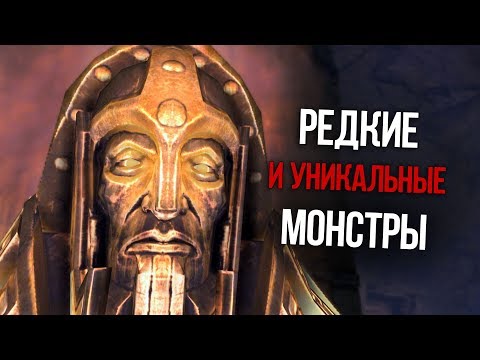 Видео: Skyrim Редкие и Уникальные Монстры, Существа и Противники, О которых вы могли не знать