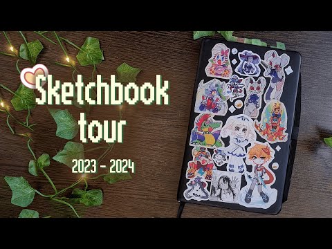 Видео: Обзор на скетчбук 2023-2024 | Sketchbook tour