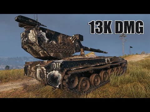Видео: Hirschkäfer - 13К УРОНА 7 ФРАГОВ - World of Tanks