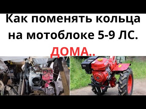 Видео: Как заменить поменять кольца мотоблока