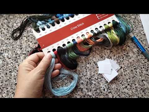 Видео: Как я готовлю нитки к вышивке крестом.