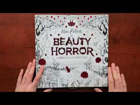 Видео: Обзор раскраски THE BEAUTY OF HORROR