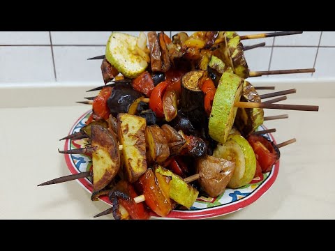 Видео: GRILL NINJA!!!Шашлыки овощные!!!GRILL NINJA !!! Vegetable kebabs !!!