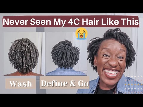 Видео: The Wash And Go on Natural 4c Hair | 2 метода. Отличные результаты!