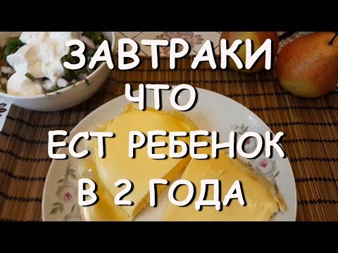 Видео: Что ЕСТ ребенок в 2 ГОДА/ЗАВТРАКИ