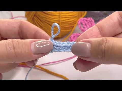 Видео: Как вязать столбик без накида крючком / Легко и просто для начинающих