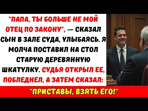 Видео: «Ты мне НЕ ОТЕЦ!» — сын-прокурор лишил меня прав. Но судья открыл папку и приказал АРЕСТОВАТЬ его…