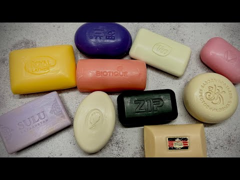 Видео: ASMR soap/ Dry soap cutting 🧡🩷🤍💜🖤/ Резка сухого мыла