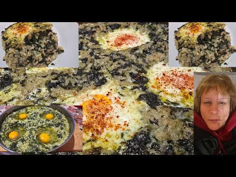 Видео: СПАНАК С ОРИЗ 🥚🥚🥚🥚🍽