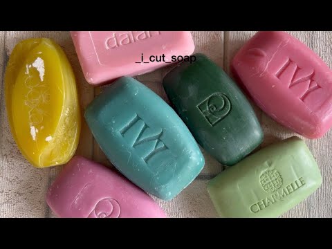 Видео: Asmr cutting dry soap/soap carving/relax video/резка сухого мыла