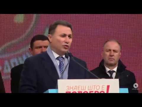 Видео: Груевски предупредува што и следи на Македонија ако ВМРО-ДПМНЕ не добие 63 пратеници