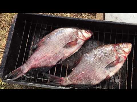 Видео: Как правильно коптить рыбу на примере леща.