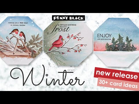 Видео: НОВЫЙ выпуск! | Шквал идей для открыток | Зимнее вдохновение для создания открыток