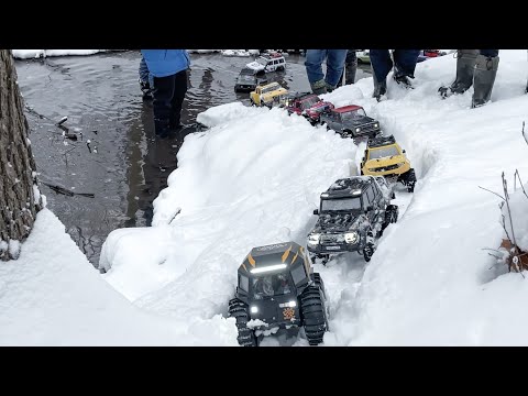 Видео: Sherp и снег! RC crawler трофи в Измайлово 11.12.2022