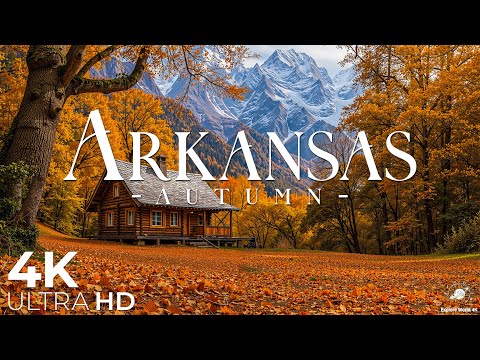 Видео: Арканзас 4K – Тихие озёра, отражающие осеннее небо и леса – Фортепианная музыка