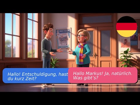 Видео: 5 простых диалогов уровня А1-А2, действие которых происходит в университете.