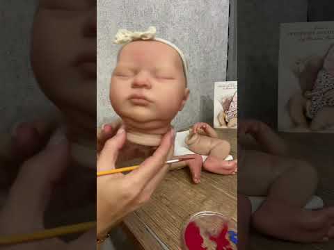 Видео: МК по созданию куклы Реборн: прорисовка деталей(капилляры и покраснения)