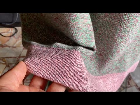 Видео: ВЯЗАЛЬНАЯ МАШИНА простой подгиб