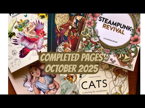 Видео: Завершённые раскраски | Октябрь 2025 г.