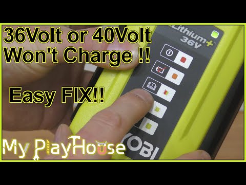 Видео: Аккумулятор Ryobi 36 В или 40 В не заряжается — легко исправить!!! - 1294