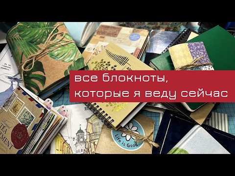 Видео: #3 Обзор блокнотов, которые я сейчас веду