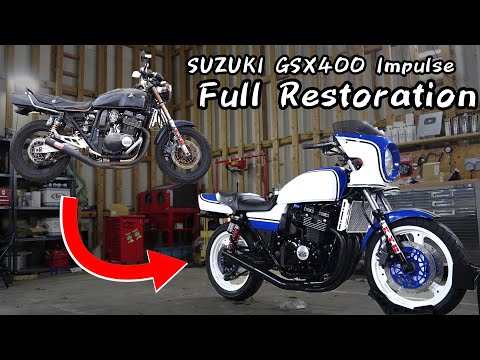 Видео: Полная реставрация SUZUKI GSX400 | Мотоцикл, которым годами пренебрегали