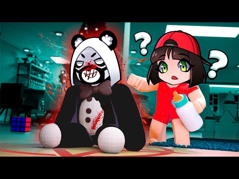 Видео: Панда стал Чёрным и Злобным Мишкой в Роблокс! Побег от Roblox Teddy как Пигги