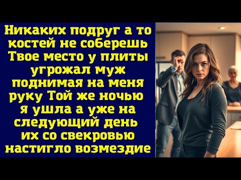 Видео: Никаких подруг, а то костей не соберешь! Твое место у плиты! угрожал муж, поднимая на меня руку