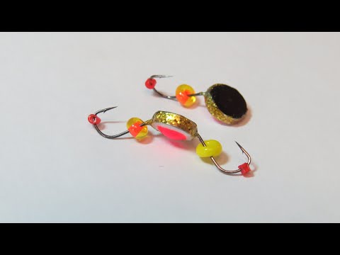 Видео: Мормышка "Шайба" с кривым крючком.