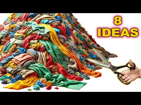 Видео: Не выбрасывайте остатки тканей, переработайте их с помощью 8 замечательных идей!