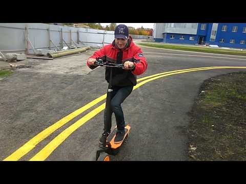 Видео: Полноприводный Электро-Самокат из гироскутера. Ччасть 2