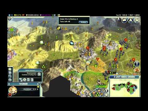 Видео: Civilization 5 - Восхождение монголов - божество - часть 2