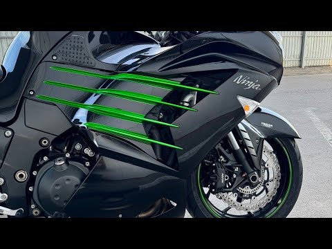 Видео: Мало не покажется, обзор KAWASAKI ZX14R (ZZR1400) Спорт? Турист? Или 🚀 РАКЕТА?