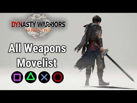 Видео: 【Dynasty Warriors: Origins】Всё оружие | Демонстрация приёмов | Список приёмов
