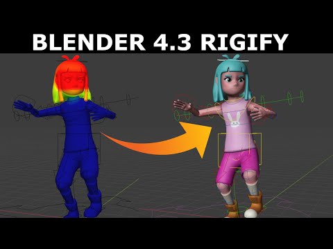 Видео: Человеческий мета-риг для начинающих | Blender 4.3