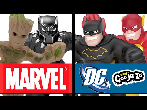 Видео: БИТВА Гуджитсу Marvel ПРОТИВ DC! Бэтмен и Флэш VS Черная Пантера и Грут Goojitzu