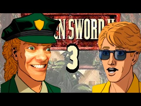Видео: Офицер психопат? - Broken Sword II: The Smoking Mirror (ремастер) - 3