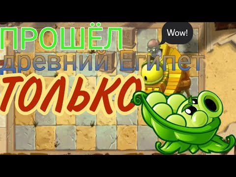 Видео: Прошёл Древний Египет в PVZ 2, используя только горохопульту?! (Remaster)