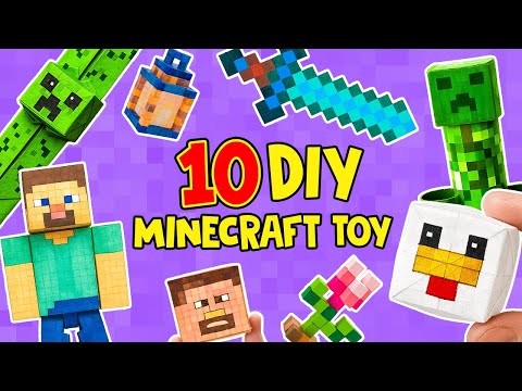 Видео: Пчела в бутылке и ещё девять БЕЗУМНЫХ, КРУТЫХ поделок из Minecraft! 🐝🍯