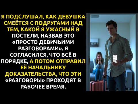 Видео: Я подслушал, как она ВЫСМЕИВАЕТ меня с подругами. Её уволили прямо во время их следующего ЗВОНКА